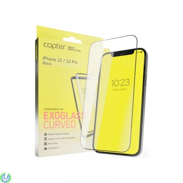 Copter Exoglass Curved Frame för iPhone 12 Pro & 12, CoCopter Exoglass Curved Frame för iPhone 12 Pro & iPhone 12 6.1", iPhone 1