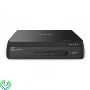 TELE System Markbunden DVB-T2 mottagare TS6809 HEVC, En prisvärd marksänd mottagare för fria Tv kanaler, IPTV-Mediaspelare, , Te