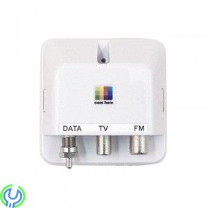 Technetix GALVANISKT AVSKILT MULTIMEDIAUTTAG 13dB, GALVANISKT AVSKILT MULTIMEDIAUTTAG 13dB (SQC12-NCL), Vägguttag, , TECHNETIX