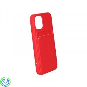 Candy Flower Mjuk mobilskal med Kortplats till iPhone 13 Mini Röd, Original Candy Flower Plånbok Kortplats Telefonfodral till iP