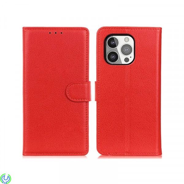 Läder Plånboksfodral Till iPhone 13 Pro Röd, Läder Plånboksfodral., iPhone 13 modeller, , RVELON