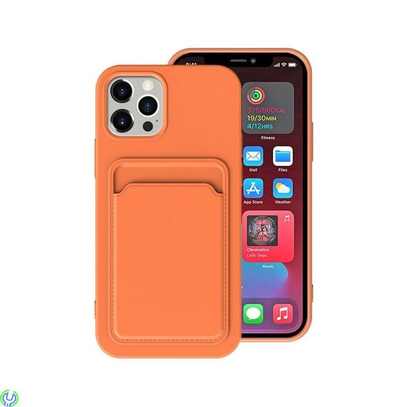 Candy Flower Mjuk skal med Kortplats till iPhone 13 Pro Orange, Candy Flower Mjuk mobilskal., iPhone 13 modeller, , RVELON