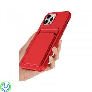 Candy Flower Mjuk skal med Kortplats till iPhone 13 Pro Röd, Candy Flower Mjuk mobilskal., iPhone 13 modeller, , RVELON