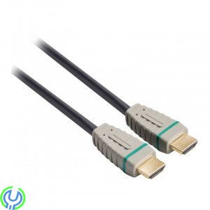 Bandridge HDMI - HDMI High Speed 2m, Digital AV-anslutning för anslutning av en DVD- eller annan enhet till en HD-TV., Mellandag