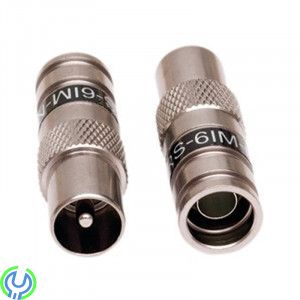 Kontakt IEC-hane compression, RG-6(1,0/4,6), DRS6IM, 2pack, Kontakt IEC-hane compression, RG-6(1,0/4,6), PCT-DRS6IM. Blå märknin