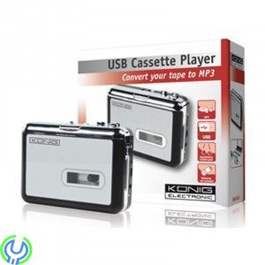 KASSETT – MP3-OMVANDLARE, Ökar fortfarande din samling av band? Med denna kassett-MP3-omvandlare kan du njuta av dem igen., Ljud