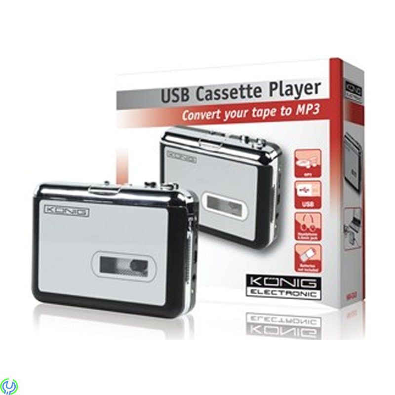 KASSETT – MP3-OMVANDLARE, Ökar fortfarande din samling av band? Med denna kassett-MP3-omvandlare kan du njuta av dem igen., Ljud