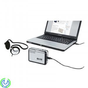 KASSETT – MP3-OMVANDLARE, Ökar fortfarande din samling av band? Med denna kassett-MP3-omvandlare kan du njuta av dem igen., Ljud