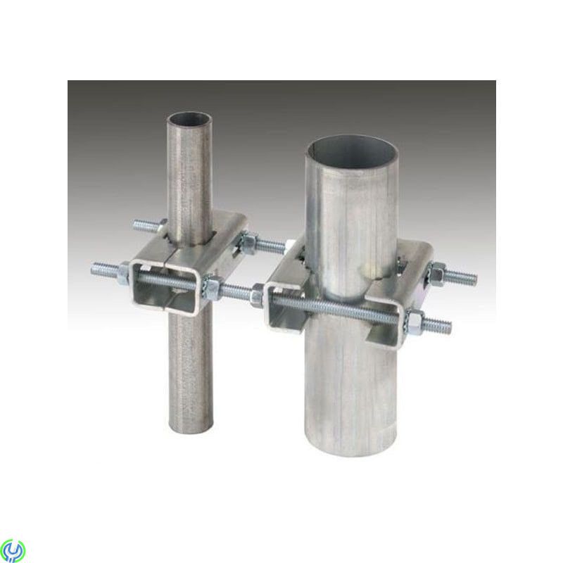 Dubbel Mastklammer med 40-60 mm ( 2-pack ), Galvaniserad mastklammer för master med 40-60 mm diameter., Maströrsfästen & Byglar,