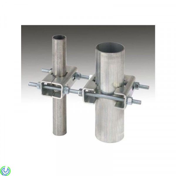 Dubbel Mastklammer med 40-60 mm ( 2-pack ), Galvaniserad mastklammer för master med 40-60 mm diameter., Maströrsfästen & Byglar,