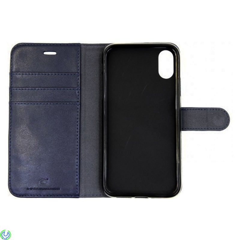 Mobilfodral äkta Läder för iPhone XR, Blå, Mobilfodral äkta Läder för iPhone XR, Blå, iPhone X modeller, , Elgruvan