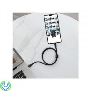 Baseus hög densitet flätad typ C till typ C 100W 2m svart, Baseus hög densitet flätad snabbladdning dataKabel, TYPE C, , Baseus