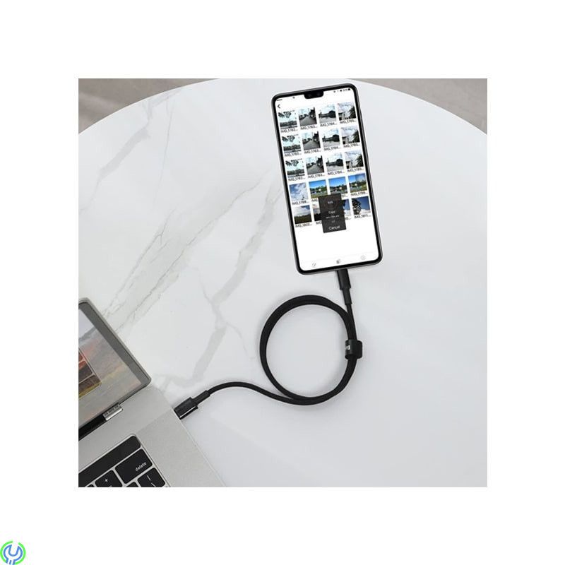 Baseus hög densitet flätad typ C till typ C 100W 2m svart, Baseus hög densitet flätad snabbladdning dataKabel, TYPE C, , Baseus