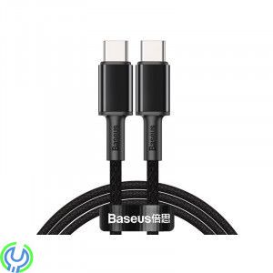 Baseus hög densitet flätad typ C till typ C 100W 2m svart, Baseus hög densitet flätad snabbladdning dataKabel, TYPE C, , Baseus
