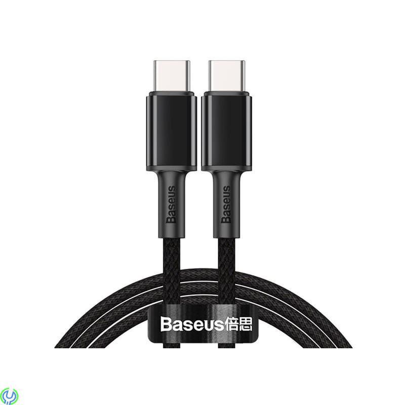 Baseus hög densitet flätad typ C till typ C 100W 2m svart, Baseus hög densitet flätad snabbladdning dataKabel, TYPE C, , Baseus