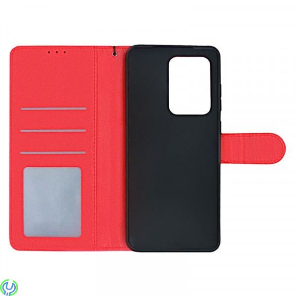 Läderplånboksfodral För Samsung Galaxy S20 Ultra 5G Röd, Läderplånboksfodral För Samsung Galaxy S20 Ultra 5G Röd, S20 Ultra, , E