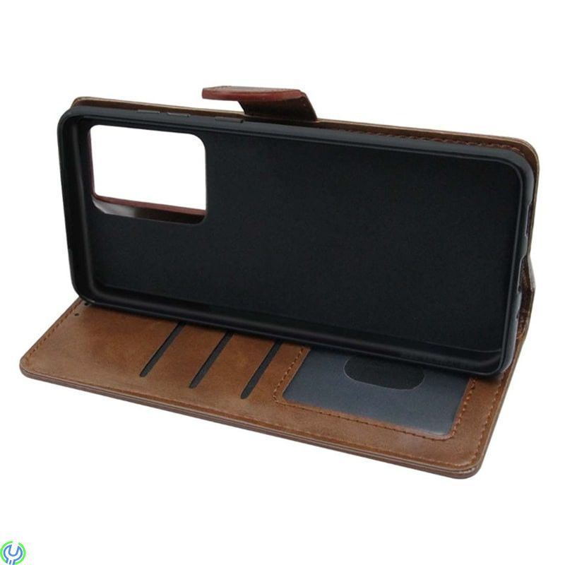 Läderplånboksfodral För Samsung Galaxy S20 Ultra Brown, Läderplånboksfodral För Samsung Galaxy S20 Ultra Brown, S20 Ultra, , 