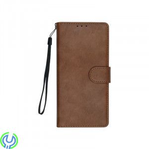 Läderplånboksfodral För Samsung Galaxy S20 Ultra Brown, Läderplånboksfodral För Samsung Galaxy S20 Ultra Brown, S20 Ultra, , 