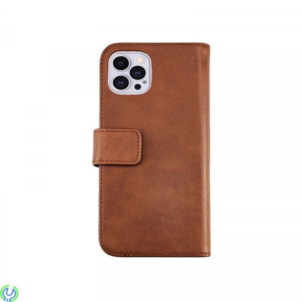 Plånbok fodral i äkta läder för iPhone 13 Pro Max Brun, Plånbok i äkta läder., iPhone 13 modeller, , Elgruvan