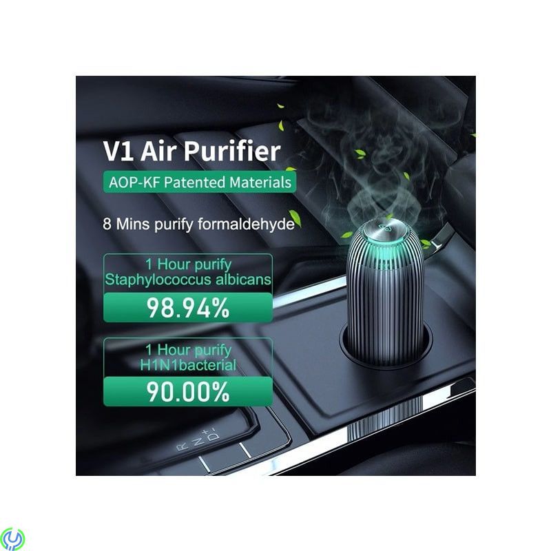 Nillkin AirEco V1 billuftrenare Grå, Bil luftrenare 3-hastighets TOUCH CONTROL, Hygien/Skyddsvisir, , Nillkin