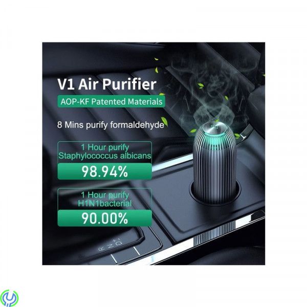 Nillkin AirEco V1 billuftrenare Grå, Bil luftrenare 3-hastighets TOUCH CONTROL, Hygien/Skyddsvisir, , Nillkin