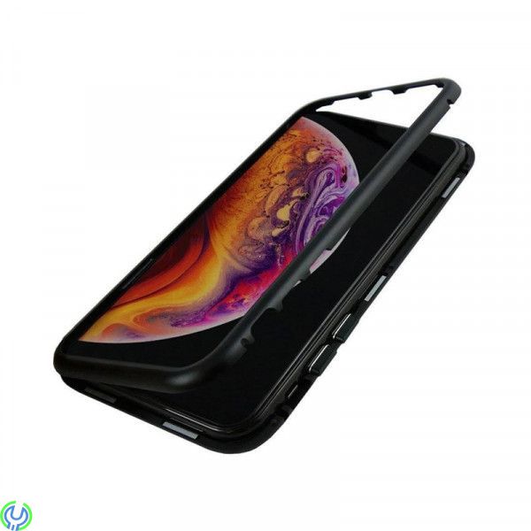 Fodral IPHONE 12 / 12 PRO Magnetic 360 svart, iPhone 12/12 Pro Magnetiskt Skal med Skärmskydd., iPhone 12 modeller, , Nemo