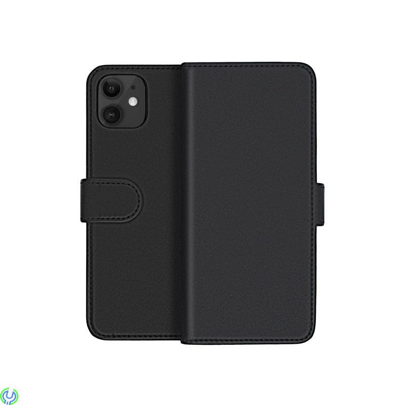 Plånboksfodral i äkta läder för iPhone 13 Pro Svart, iPhone 13 Pro Plånboksfodral i äkta läder., iPhone 13 modeller, , RVELON