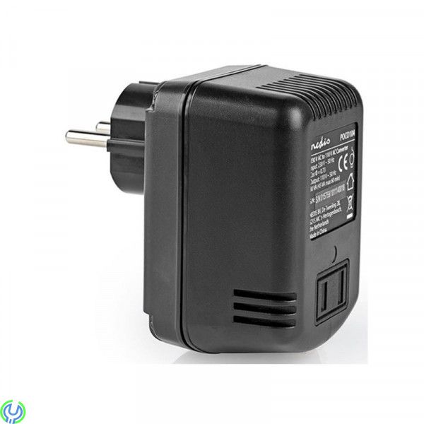SPÄNNINGSOMVANDLARE 230-110V 45W, Anslut 110 V AC-enheter (amerikanska) till ett (europeiskt) elnät på 230 V AC, Transformator, 