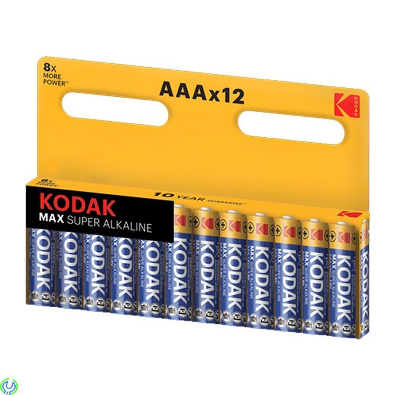 Kodak Max Alkaline, LR03 / AAA, alkaliska, 1,5V, 12-pack, Kodak Max Alkaline, LR03 / AAA batterier, alkaliska, 1,5V, 12-pack

