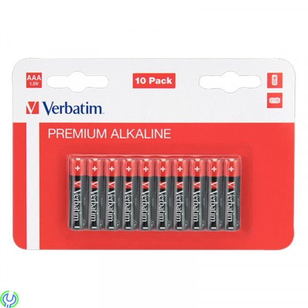 Verbatim AAA Alkaliska Batterier, 10 Pack, Verbatim AAA Alkaliska Batterier, 1,5V, svart


, Alkaliska Batterier, , Verbatim