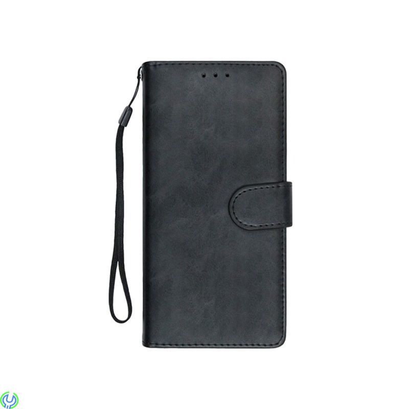 Galaxy S21 Ultra Flip Stand Plånboksfodral i läder Svart, Samsung Galaxy S21 Ultra Flip Stand Plånboksfodral i läder Svart


