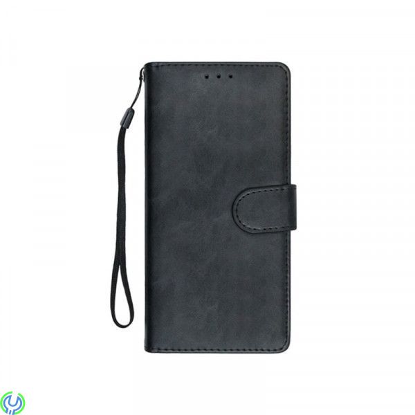 Galaxy S21 Ultra Flip Stand Plånboksfodral i läder Svart, Samsung Galaxy S21 Ultra Flip Stand Plånboksfodral i läder Svart


