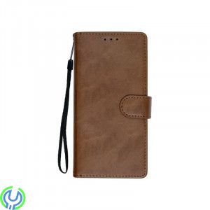 Samsung Galaxy S21 Ultra Flip Stand Läderplånboksfodral Brun, Samsung Galaxy S21 Ultra Flip Stand Plånboksfodral i läder Brun
