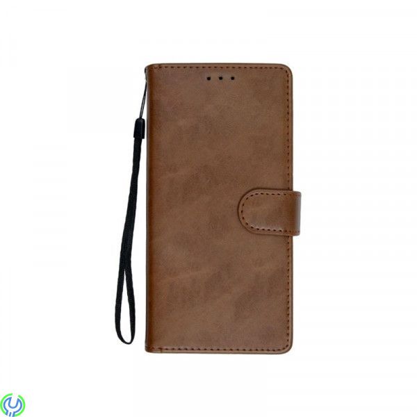 Samsung Galaxy S21 Ultra Flip Stand Läderplånboksfodral Brun, Samsung Galaxy S21 Ultra Flip Stand Plånboksfodral i läder Brun
