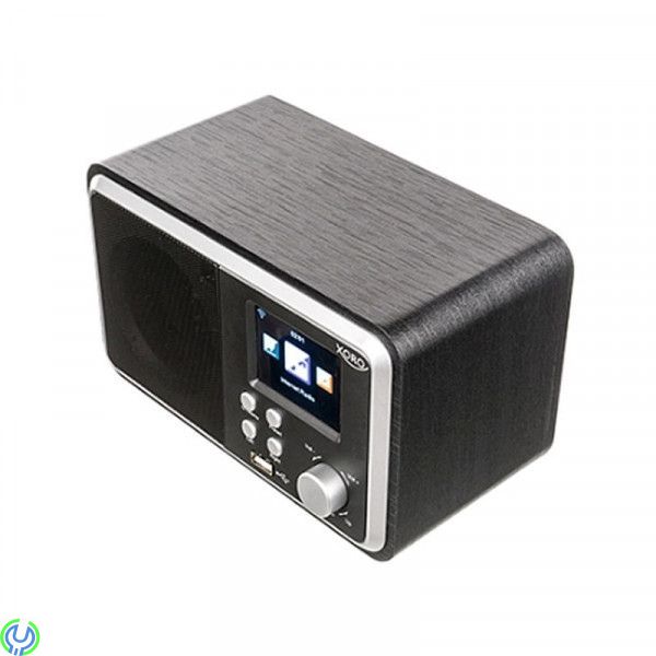 Xoro WLAN-Internetradio med Spotify, HMT300V2, WLAN internetradio med Bluetooth och Spotify, väckarklocka, väderstation, Interne