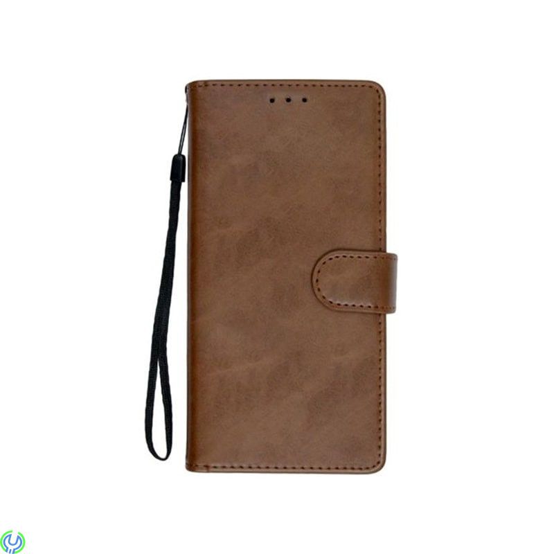 Samsung Galaxy S21 Flip Stand Läderplånboksfodral Brun, Samsung Galaxy S21 Flip Stand Läderplånboksfodral Brun, Galaxy S21, , El