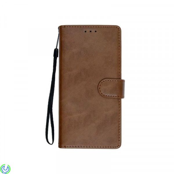 Samsung Galaxy S21 Flip Stand Läderplånboksfodral Brun, Samsung Galaxy S21 Flip Stand Läderplånboksfodral Brun, Galaxy S21, , El