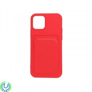 Original Candy Flower Wallet Card Slot för iPhone 12/12 Pro Röd, Original Candy Flower Wallet Card Slot Telefonfodral för iPhone