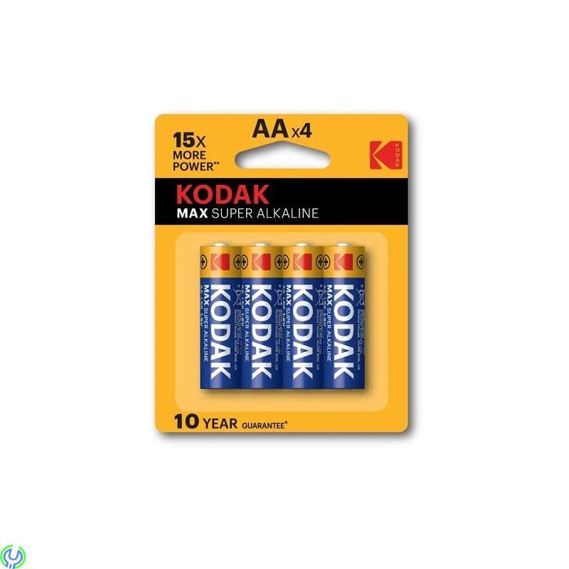 Kodak batterier Max Alkaline AA, 4 st, Kodak batterier Max Alkaline AA, 4 st, Alkaliska Batterier, , Kodak