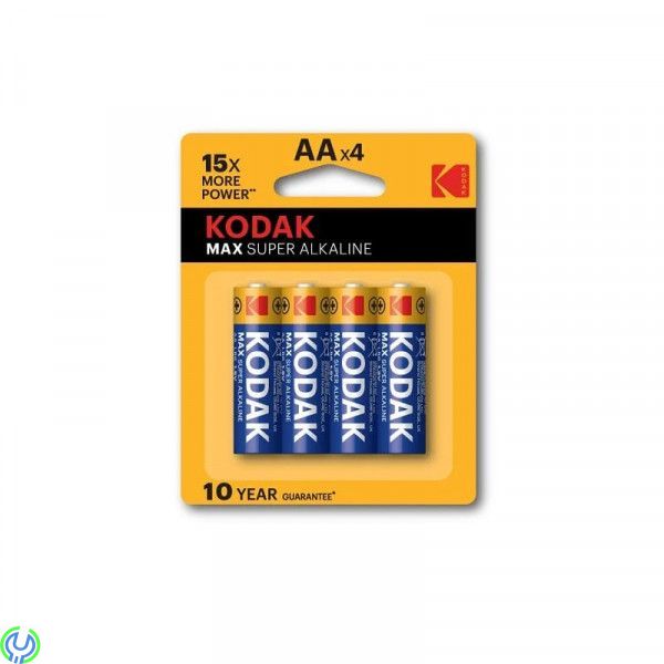 Kodak batterier Max Alkaline AA, 4 st, Kodak batterier Max Alkaline AA, 4 st, Alkaliska Batterier, , Kodak