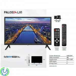 Palco Tv till husvagn 24 tum TS24 LX1, 12v /230v, Inbyggd marksänd och satellit (DVB-T2/DVB-S2)., 12 Volt TV, , Telesystem