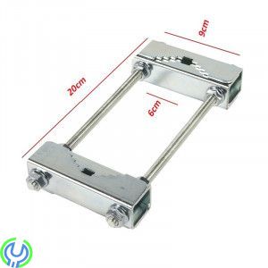 Dubbel Mastklammer med 40-60 mm ( 2-pack ), Galvaniserad mastklammer för master med 40-60 mm diameter., Maströrsfästen & Byglar,