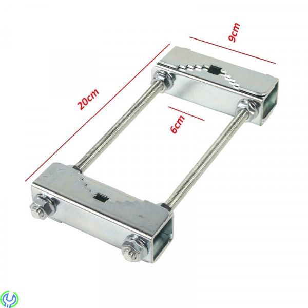 Dubbel Mastklammer med 40-60 mm ( 2-pack ), Galvaniserad mastklammer för master med 40-60 mm diameter., Maströrsfästen & Byglar,