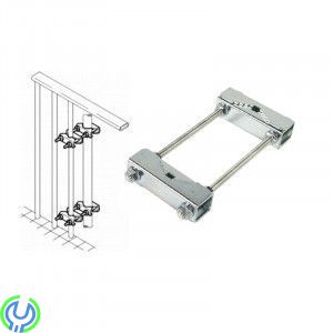 Dubbel Mastklammer med 40-60 mm ( 2-pack ), Galvaniserad mastklammer för master med 40-60 mm diameter., Maströrsfästen & Byglar,