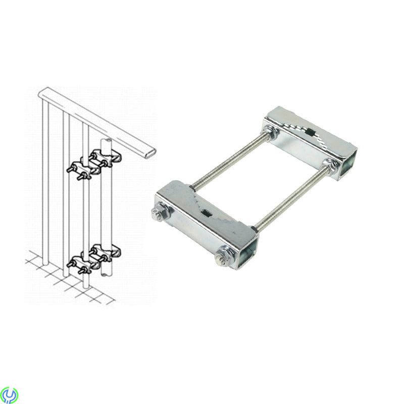 Dubbel Mastklammer med 40-60 mm ( 2-pack ), Galvaniserad mastklammer för master med 40-60 mm diameter., Maströrsfästen & Byglar,