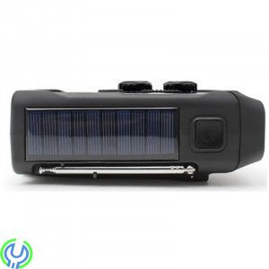 SIGN VEVRADIO MED SOLCELLER, FICKLAMPA OCH POWERBANK, Multifunktionell nödradio med Solceller och 2000mAh Powerbank, Tillbehör, 