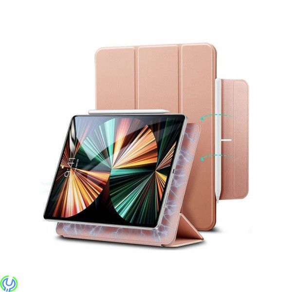 Fodral IPAD PRO 11" 2021 ESR Rebound Magnetisk rosa, Smart fodral som är fullt kompatibelt med Apple Pen., iPad Pro 11" 2021, , 