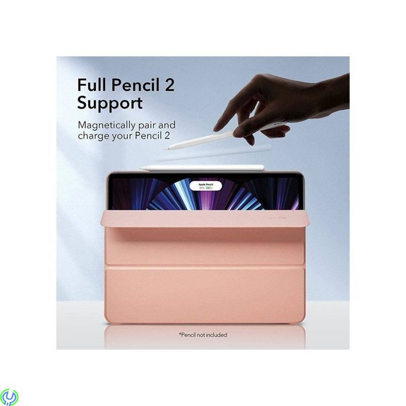 Fodral IPAD PRO 11" 2021 ESR Rebound Magnetisk rosa, Smart fodral som är fullt kompatibelt med Apple Pen., iPad Pro 11" 2021, , 