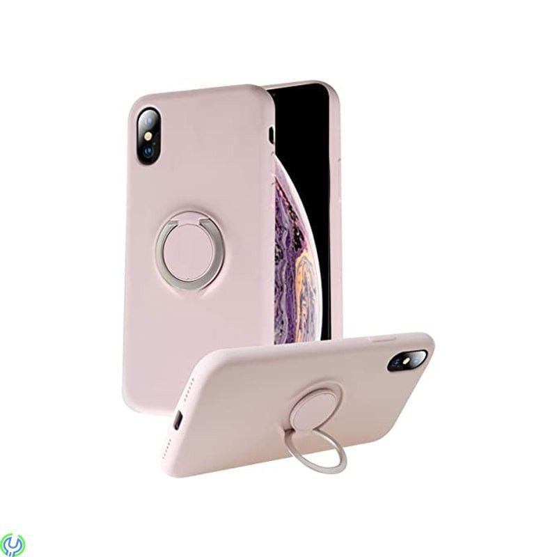 Mjuk silikonfodral för iPhone XR, Rosa, 











Mjuk silikonfodral för iPhone XR med stand magnetisk ring hållar