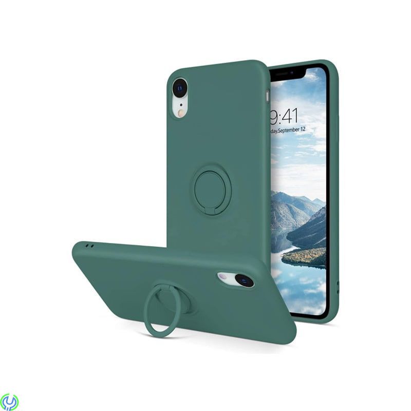 Mjuk silikonfodral för iPhone XR, Grön, 











Mjuk silikonfodral för iPhone XR med stand magnetisk ring hållar
